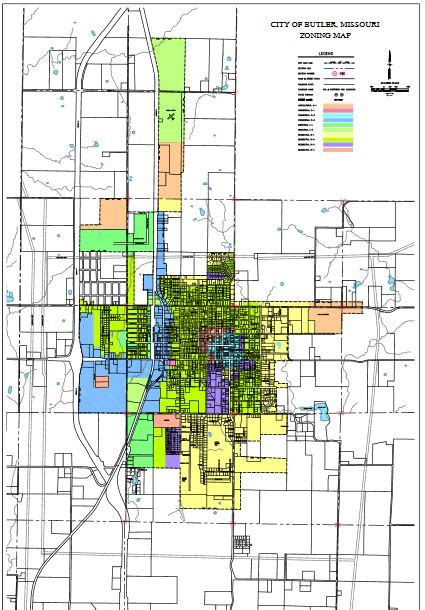 city of butler|city of butler zoning map.